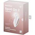 Satisfyer - Vibrador Lay-On Spot On 2 Blanco