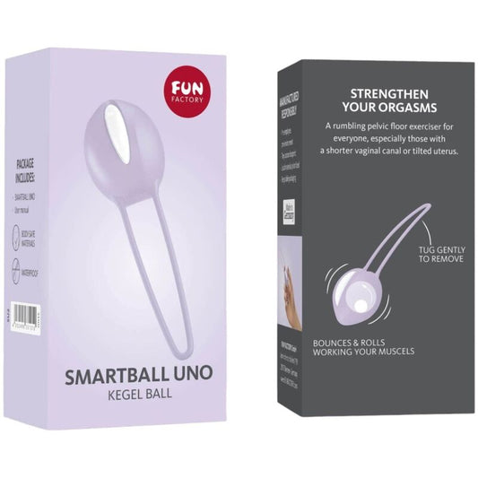 FUN FACTORY - PELOTA PÉLVICA SMARTBALL UNO BLANCA/MORADA PASTEL