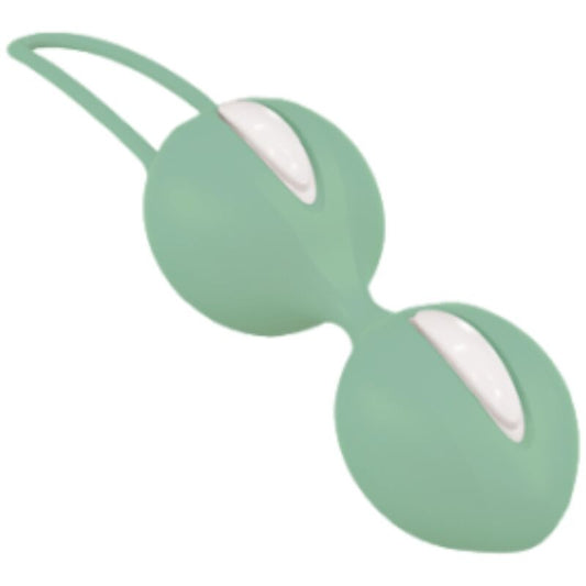 FUN FACTORY - SMARTBALLS DUO DE PELOTAS PÉLVICAS BLANCO/PISTACHO