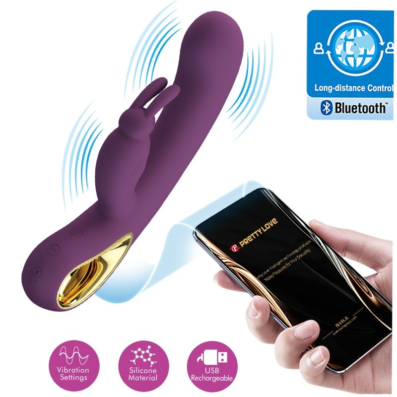 PRETTY LOVE - LIAM RABBIT VIBRATOR AND PURPLE G-SPOT STIMULATOR