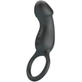 Pretty Love - Anillo Vibrador Trae con Estimulador Negro