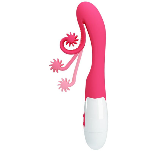 ROMANCE - VIBRADOR Y ESTIMULADOR ROSA DE 30 VELOCIDADES