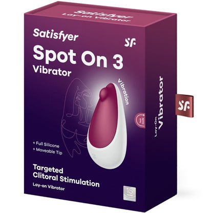 SATISFYER - SPOT ON 3 CLITORAL STIMULATOR BERRY