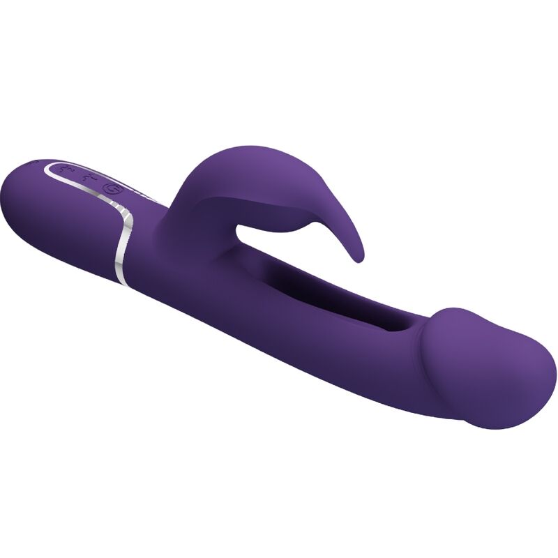 AMOR HERMOSO - KAMPAS VIBRADOR CONEJO MULTIFUNCIÓN 3 EN 1 CON LENGUA VIOLETA