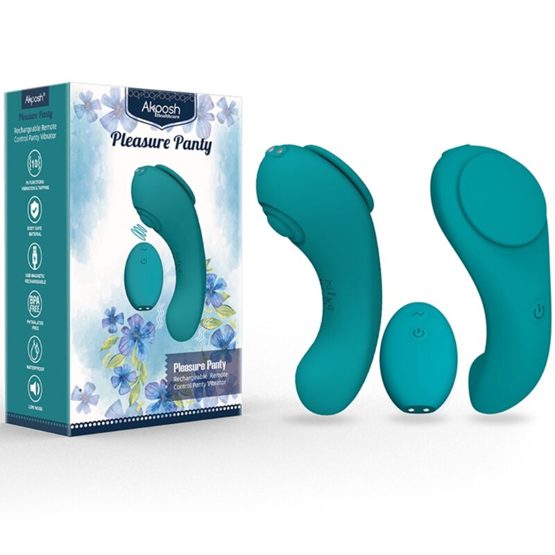 ARMONY - VIBRADOR BRAGUITA PLEASURE CONTROL REMOTO 3 VELOCIDADES VERDE