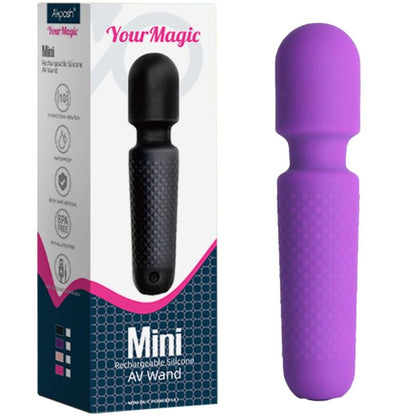 ARMONY - TU MASAJEADOR MÁGICO Y VIBRADOR RECARGABLE 10 VIBRACIONES VARITA DE PUNTOS MORADOS