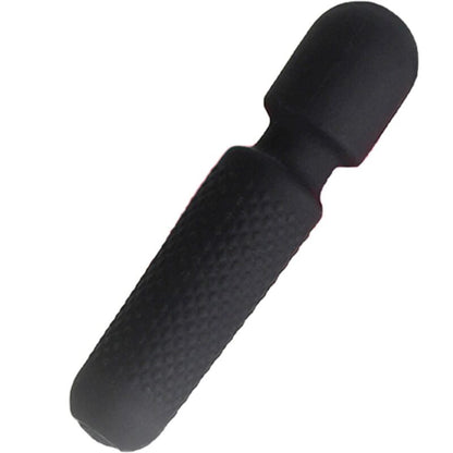 ARMONY - TU MASAJEADOR MÁGICO Y VIBRADOR RECARGABLE 10 VIBRACIONES VARITA PUNTOS NEGRO
