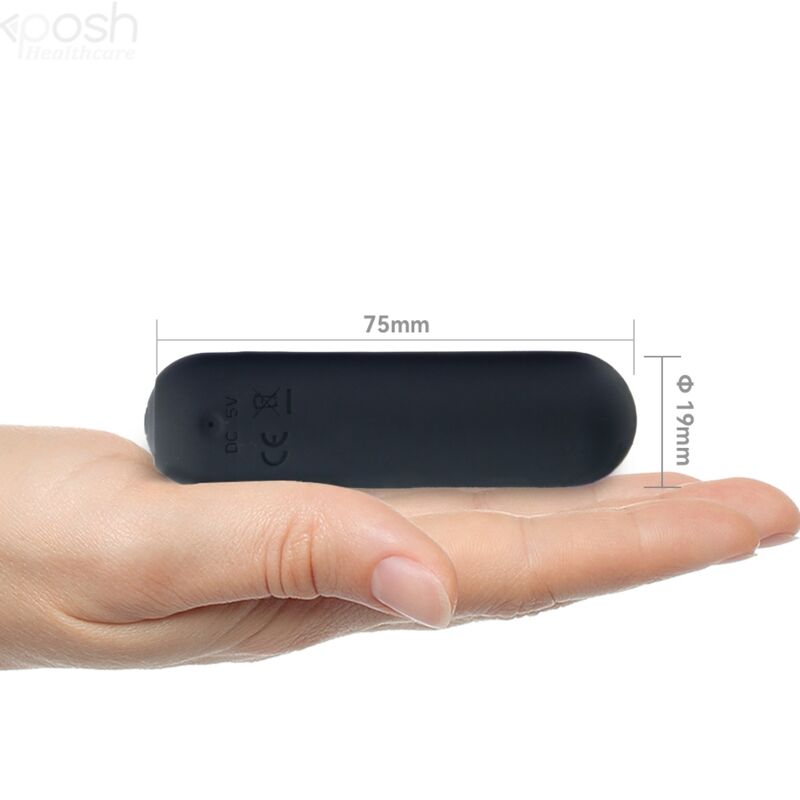 ARMONY - SPLASH HAHA SILICONE BULLET VIBRATOR 10 VIBRATIONS 75 X 19 CM BLACK