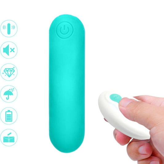 ARMONY - SPLASH JOLINE BULLET VIBRATOR SILICONE REMOTE CONTROL 10 VIBRATIONS 65 X 15 CM GREEN
