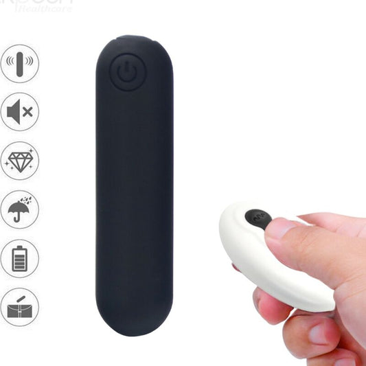 ARMONY - SPLASH JOLINE SILICONE BULLET VIBRATOR REMOTE CONTROL 10 VIBRATIONS 65 X 15 CM BLACK