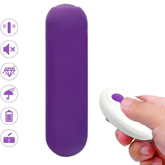 ARMONY - SPLASH JOIE BULLET VIBRATOR SILICONE REMOTE CONTROL 10 VIBRATIONS 75 X 19 CM PURPLE