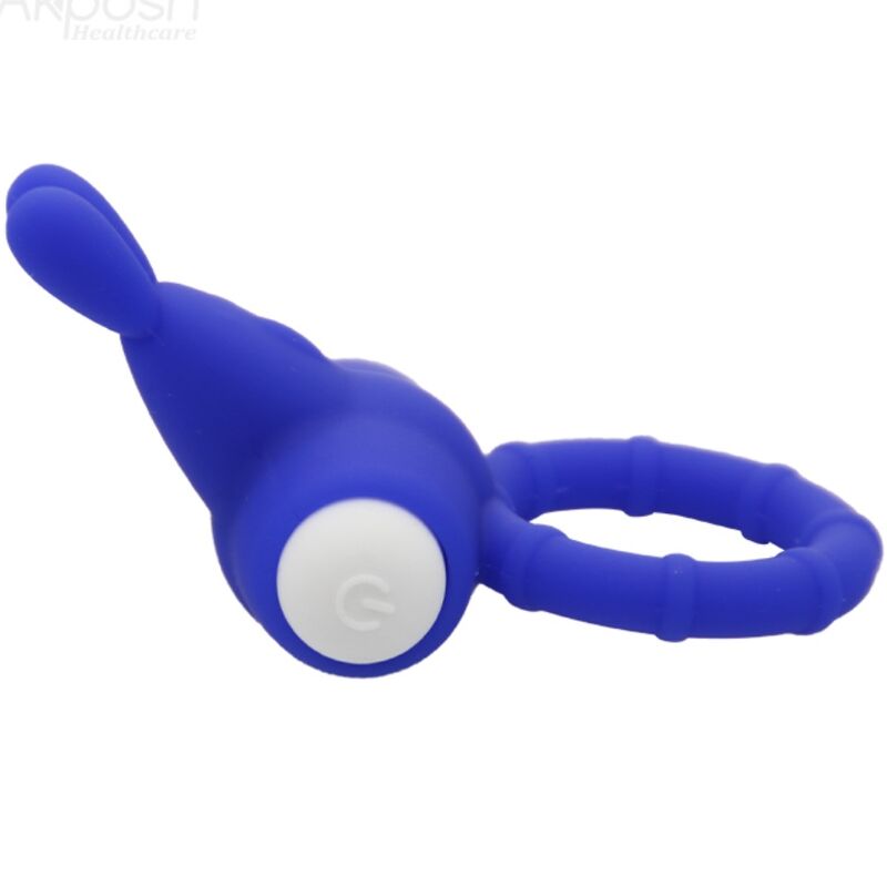 ARMONY - ANILLO VIBRADOR DE SILICONA AZUL MS BUNNY