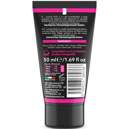 INTIMATELINE LUXURIA - GEL PARA SEXO ORAL SABOR A CEREZA 50 ML