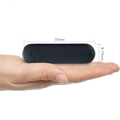 ARMONY - SPLASH JOIE BULLET VIBRATOR SILICONE REMOTE CONTROL 10 VIBRATIONS 75 X 19 CM BLACK