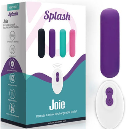 ARMONY - SPLASH JOIE BULLET VIBRATOR SILICONE REMOTE CONTROL 10 VIBRATIONS 75 X 19 CM PURPLE