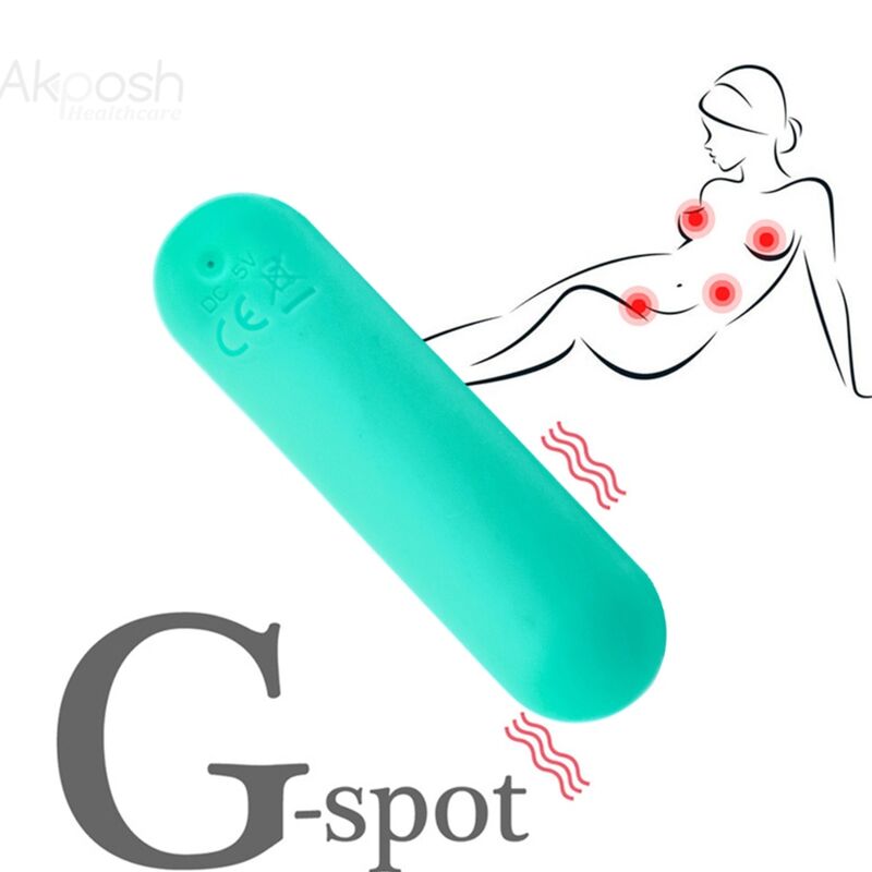 ARMONY - SPLASH JOIE BULLET VIBRATOR SILICONE REMOTE CONTROL 10 VIBRATIONS 75 X 19 CM GREEN