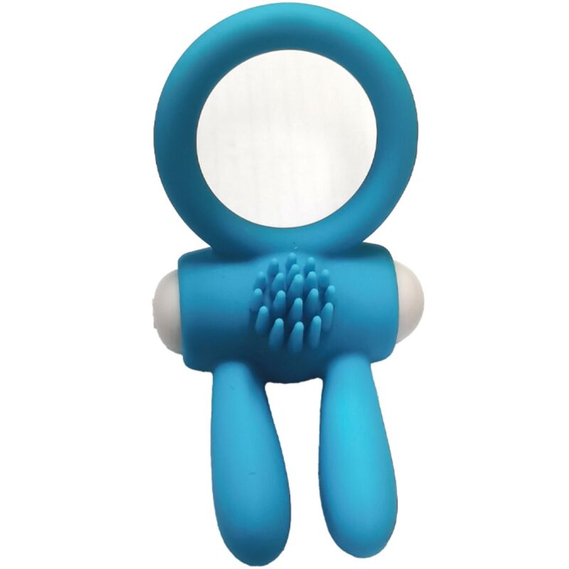 ARMONY - ANILLO VIBRADOR DE SILICONA NEGRO MR. BUNNY