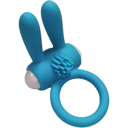 ARMONY - ANILLO VIBRADOR DE SILICONA NEGRO MR. BUNNY