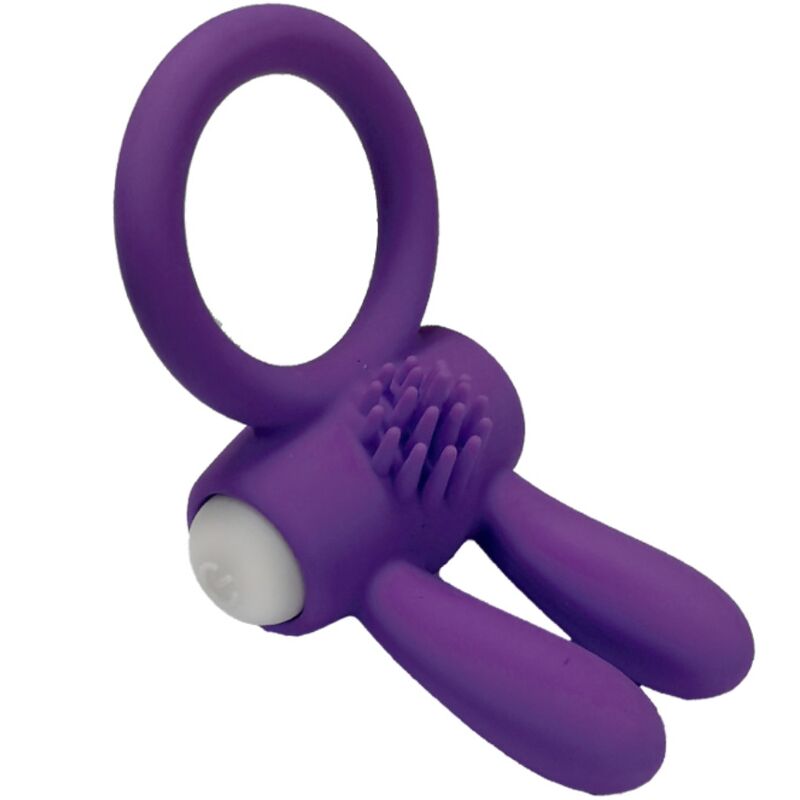 ARMONY - ANILLO VIBRADOR DE SILICONA MORADO MR BUNNY