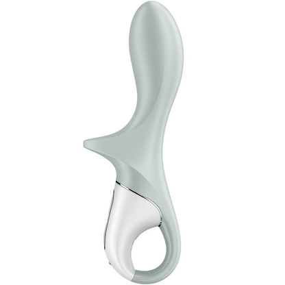 SATISFYER - VIBRADOR ANAL INFLABLE BOOTY 3 CON BOMBA DE AIRE GRIS VERDE