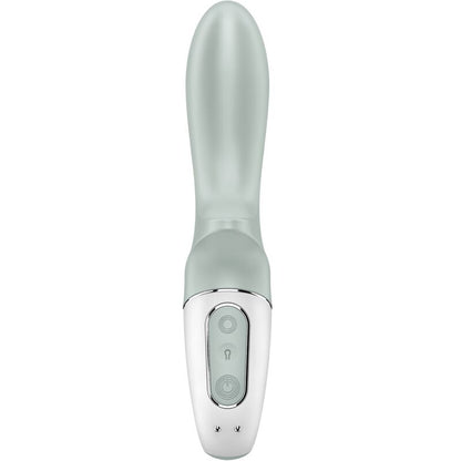 SATISFYER - VIBRADOR ANAL INFLABLE BOOTY 3 CON BOMBA DE AIRE GRIS VERDE