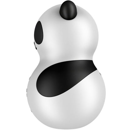 SATISFYER - POCKET PANDA STIMULATOR AND VIBRATOR BLACK AND WHITE