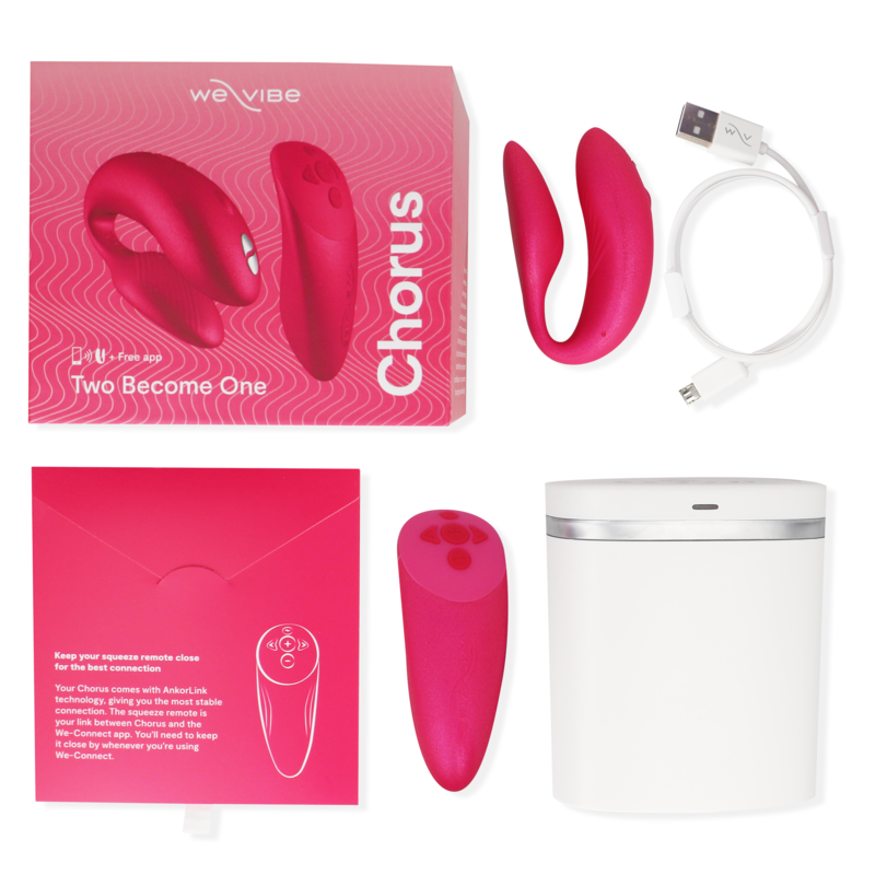 WE-VIBE - WE VIBE CHORUS VIBRADOR PARA PAREJAS CON CONTROL DE APRECIÓN ROSA