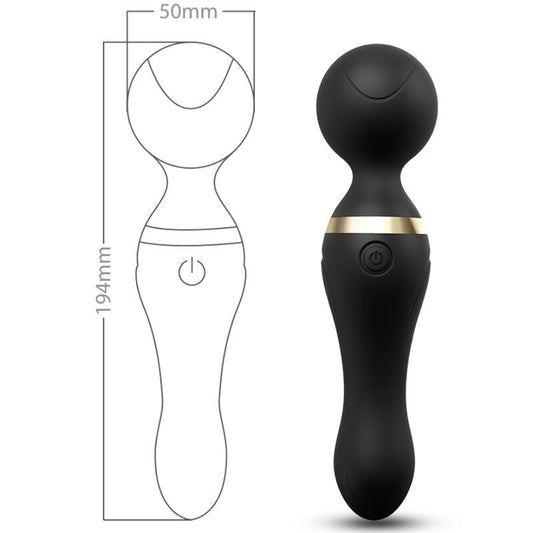 ARMONY - FREEZA MASAJEADOR Y VIBRADOR SUPER FLEXIBLE PUNTO NEGRO