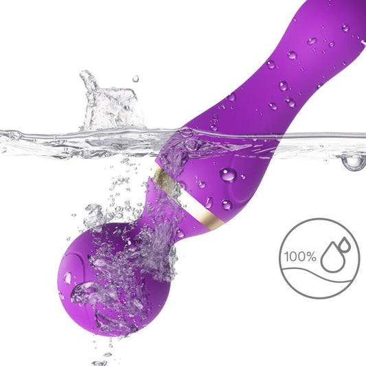 ARMONY - FREEZA MASAJEADOR Y VIBRADOR CABEZAL SUPER FLEXIBLE MORADO