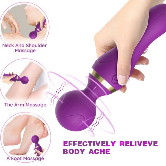 ARMONY - FREEZA MASAJEADOR Y VIBRADOR CABEZAL SUPER FLEXIBLE MORADO
