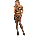 Subblime - 951719 Bodystocking Ombros Abertos Rede Arrasto Preto Tamanho Único