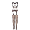 Subblime - 951900 Bodystocking Sem Fundo De Rede Com Copa E Ombros Abertos Preto Tamanho Único