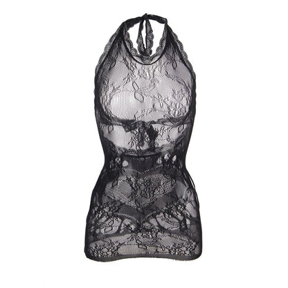 SUBBLIME - 952075 VESTIDO CORTO DE RED NEGRO CON DETALLE EN LA ESPALDA Y CORAZÓN TALLA ÚNICA