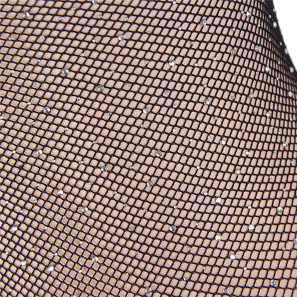 SUBBLIME - 952297 BODY DE RED BRILLANTE CON HOMBROS DESCUBIERTOS, MANGA LARGA, NEGRO, TALLA ÚNICA