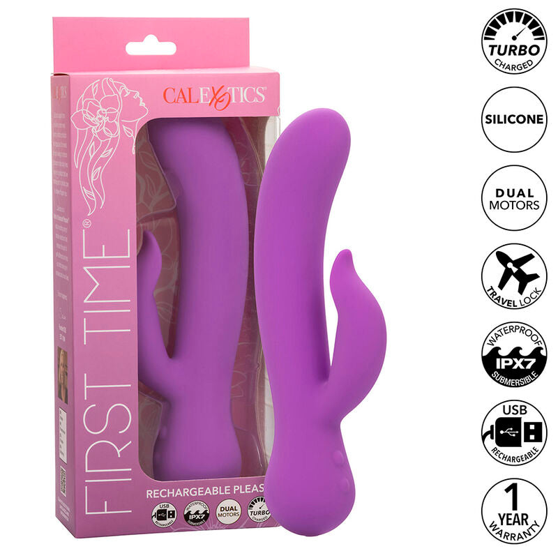 CALEXOTICS - FIRST TIME PURPLE RECHARGEABLE PLEASER VIBRATOR