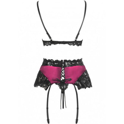 Livco Corsetti Fashion - Nahir Lc 20214 Sutiã + Calcinha + Cinto-Liga S/M
