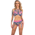 Livco Corsetti Fashion - Soledad Lc 20217 Sutiã + Calcinha + Cinta Liga L/Xl