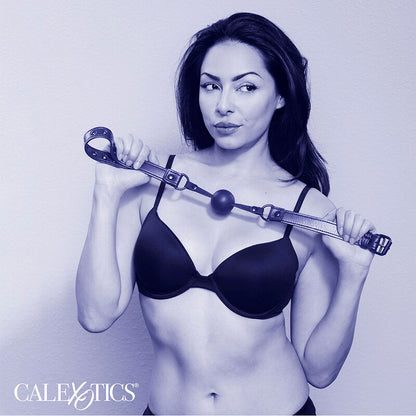 CALEXOTICS - MORDAZA DE SILICONA NEGRA NOCTURNA
