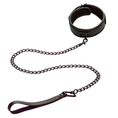 CALEXOTICS - COLLAR NOCTURNO Y CORREA DE CUERO AJUSTABLE NEGRA