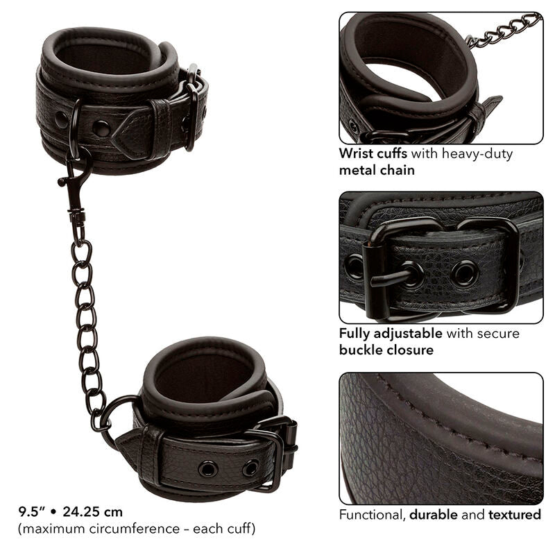 CALEXOTICS - NOCTURNAL BLACK ADJUSTABLE LEATHER STRAP