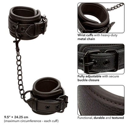 CALEXOTICS - NOCTURNAL BLACK ADJUSTABLE LEATHER STRAP