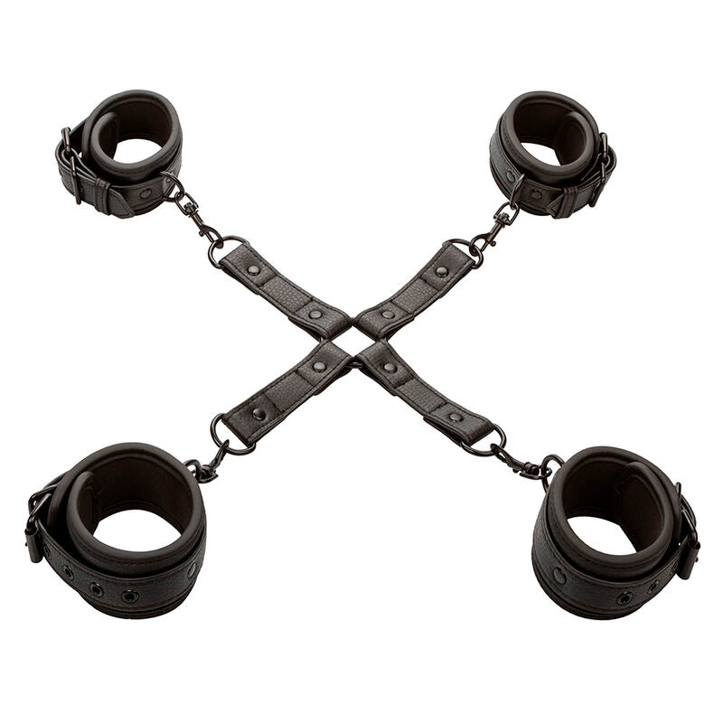 CALEXOTICS - CONECTOR NOCTURNO DE CUERO AJUSTABLE NEGRO CON AMARRE DE CERDO