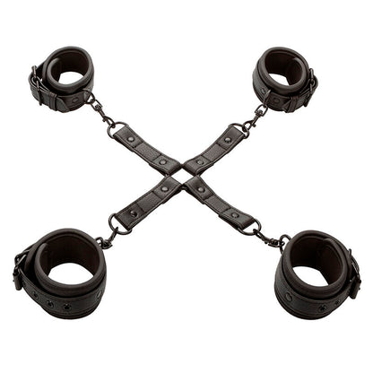 CALEXOTICS - CONECTOR NOCTURNO DE CUERO AJUSTABLE NEGRO CON AMARRE DE CERDO