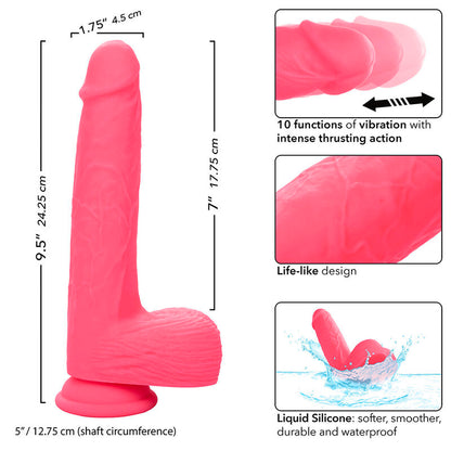 CALEXOTICS - STUDENTS REALISTIC VIBRATOR 10 VIBRATIONS PINK