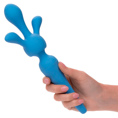 CALEXOTICS - COUTURE WAND VIBRATOR KIT 10 VIBRATIONS BLUE