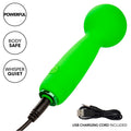 Calexotics - Neon Vibes Bubbly Vibe O Mini Massageador 10 Vibrações Verde