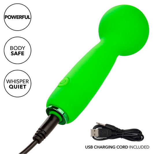 CALEXOTICS - NEON VIBES BUBBLY VIBE EL MINI MASAJEADOR 10 VIBRACIONES VERDE