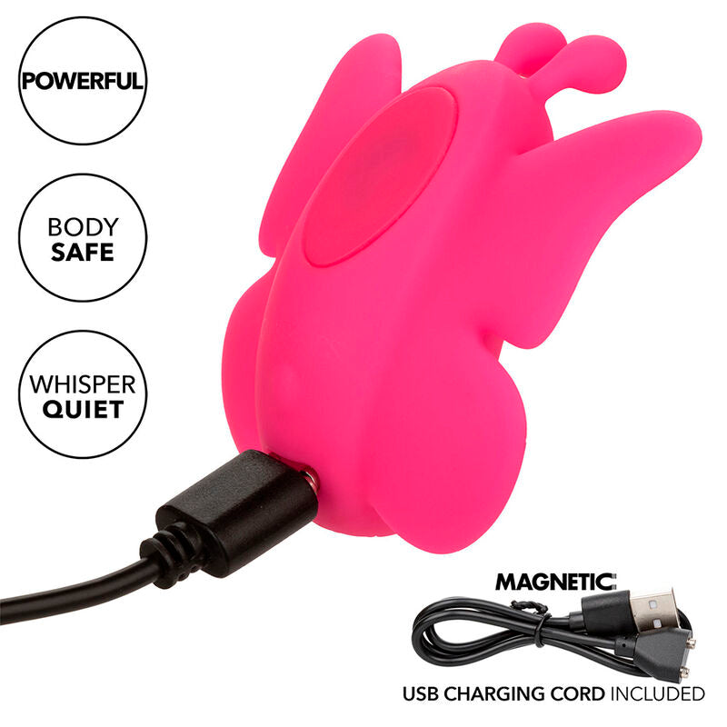 CALEXOTICS - ESTIMULADOR VIBRADOR FLUTTER VIBE NEON VIBES 10 VIBRACIONES ROSAS
