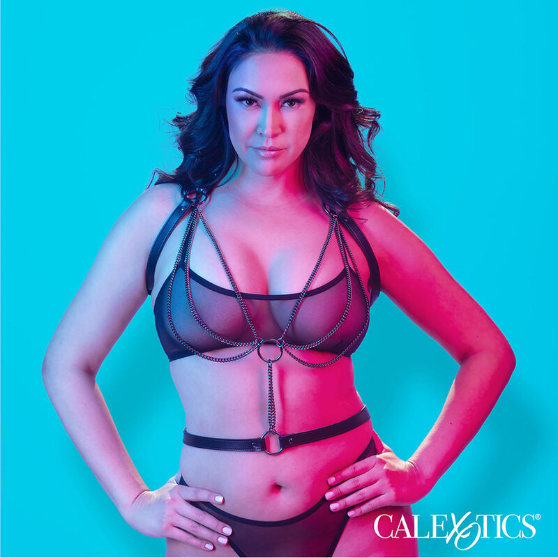 CALEXOTICS - ARNÉS DE CABEZAL MULTICAIN EUPHORIA PREMIUM TALLA GRANDE