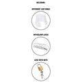 Hidden Desire - Extreme Clear Adjustable Acrylic Chastity Cage